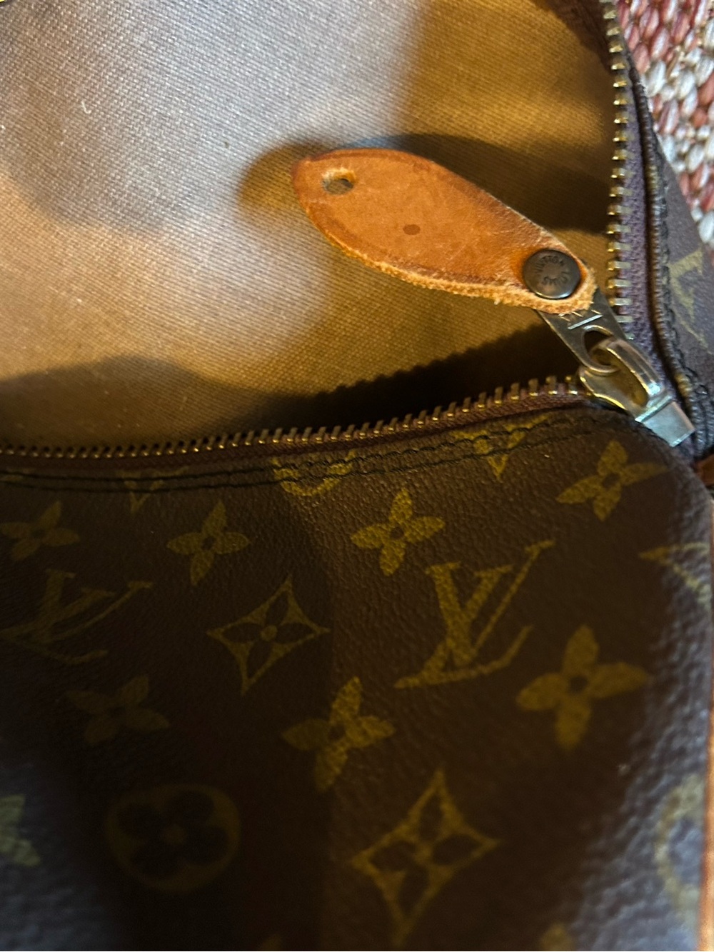 Louis Vuitton Monogram Canvas Toiletry Pouch in Brown and Tan